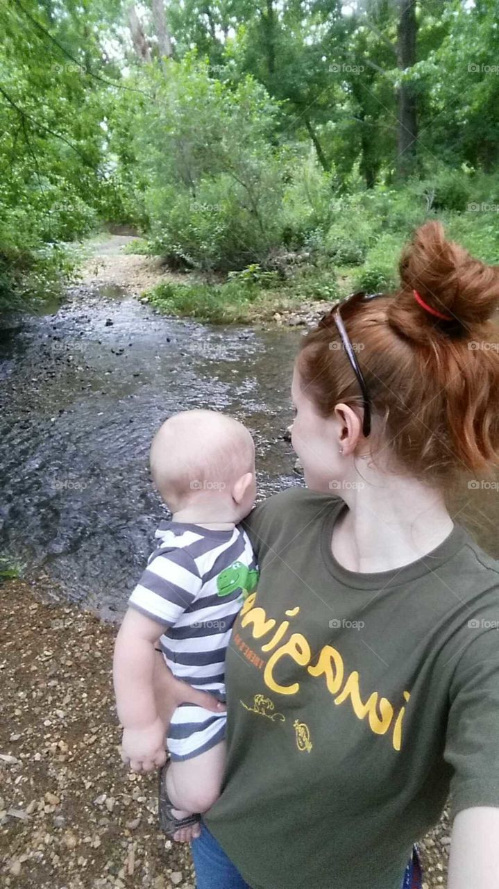 entranced by the creek