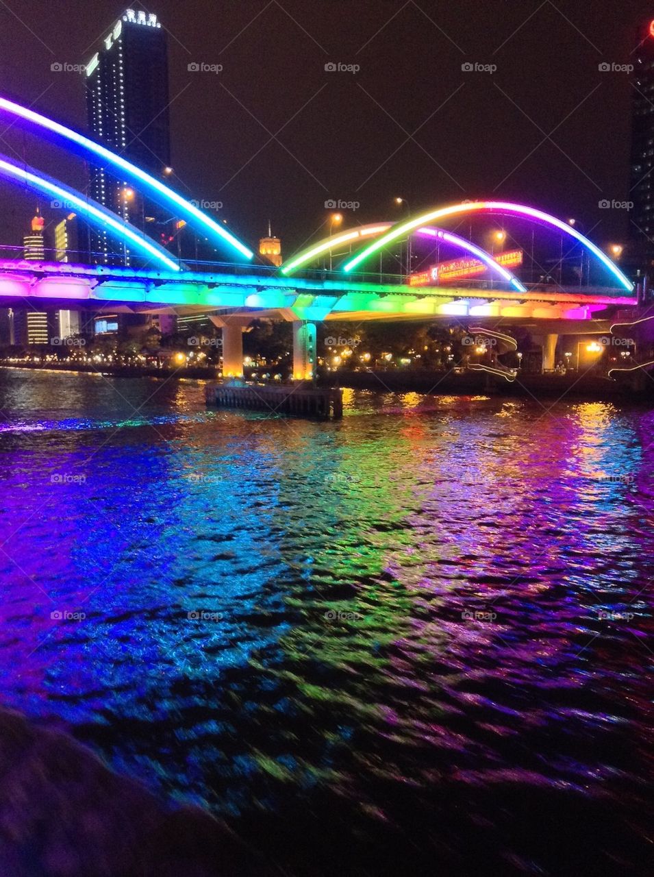Colorful bridges