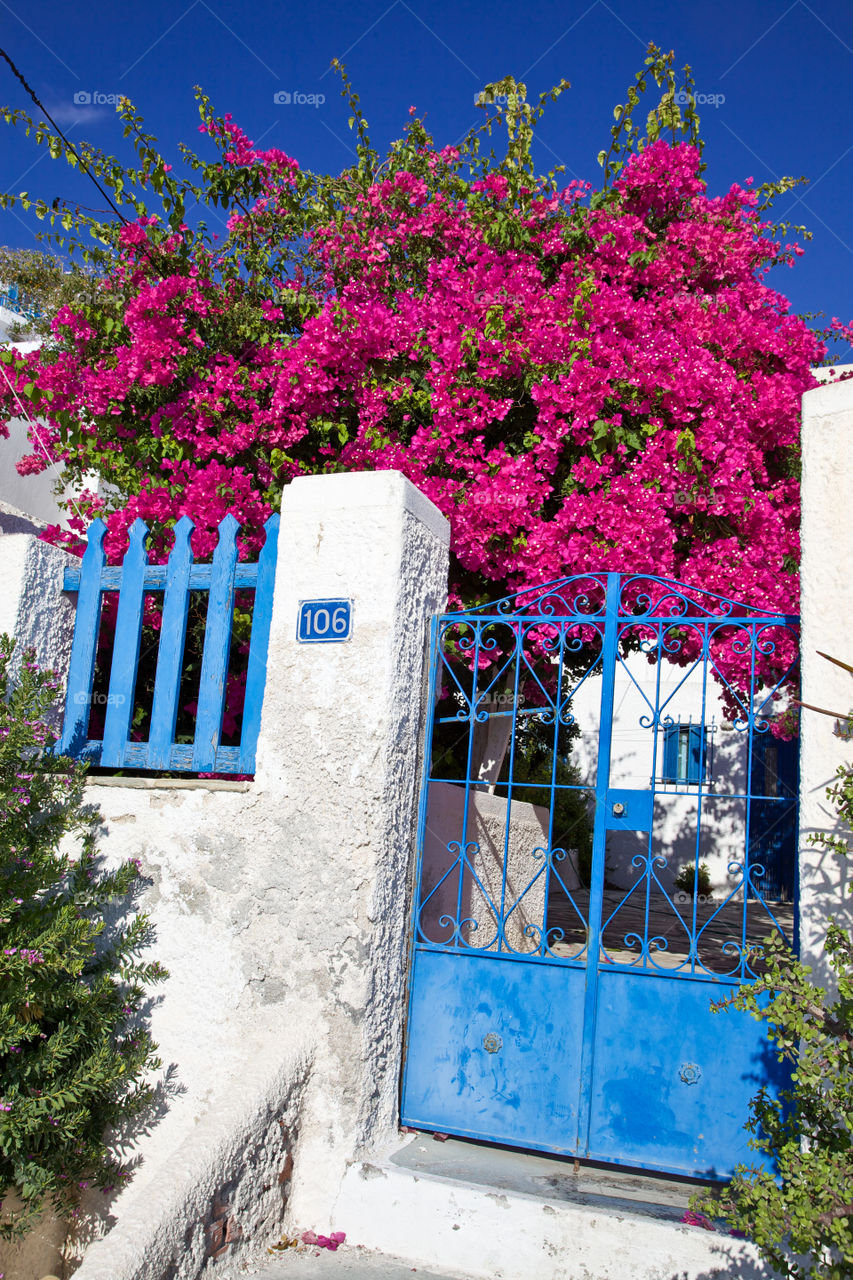 Colorful entrance. 