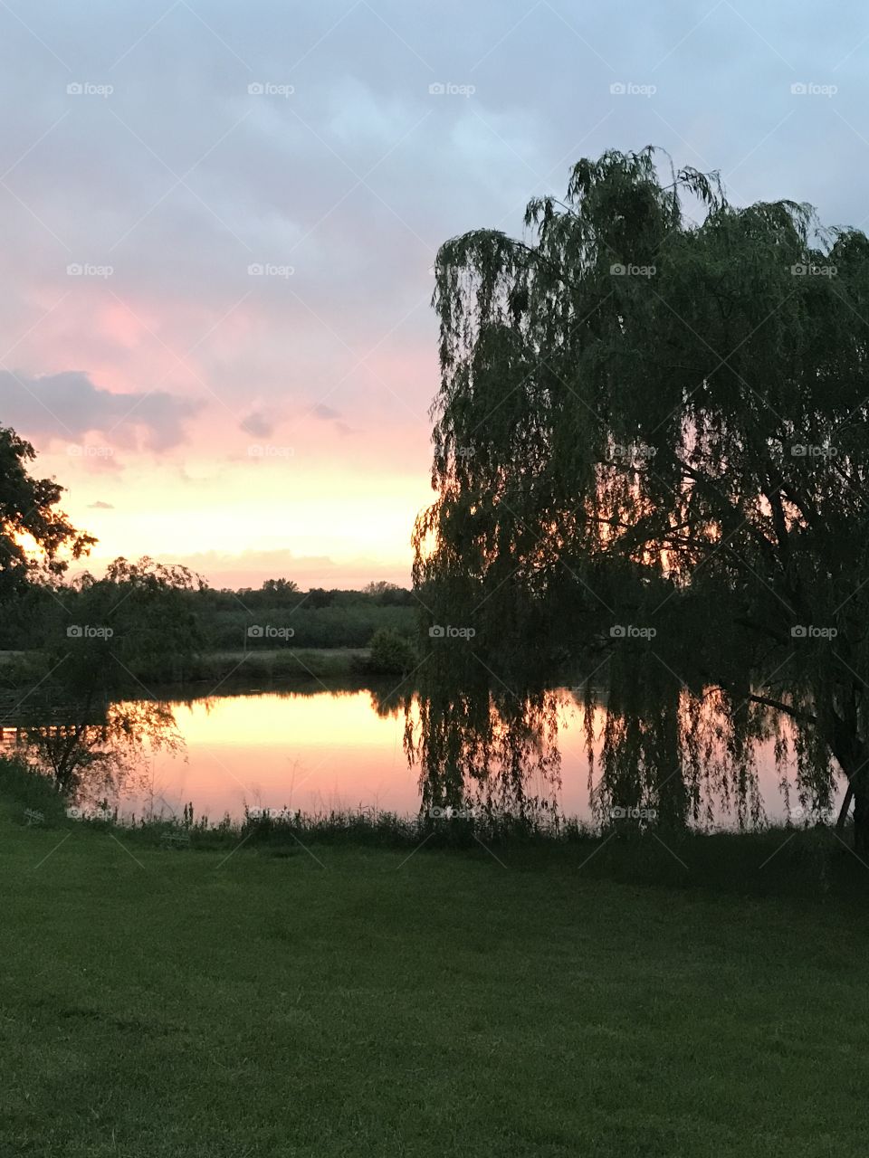 Sunset Over Holiday Lake