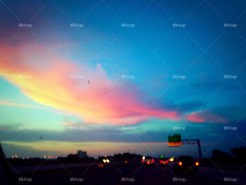 Sunset, Sky, Dusk, Evening, Landscape