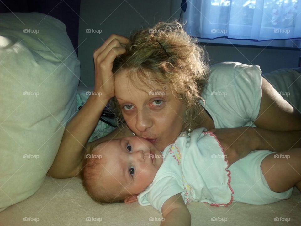 Mutter und Tochter. Ein tolles und süßes paar