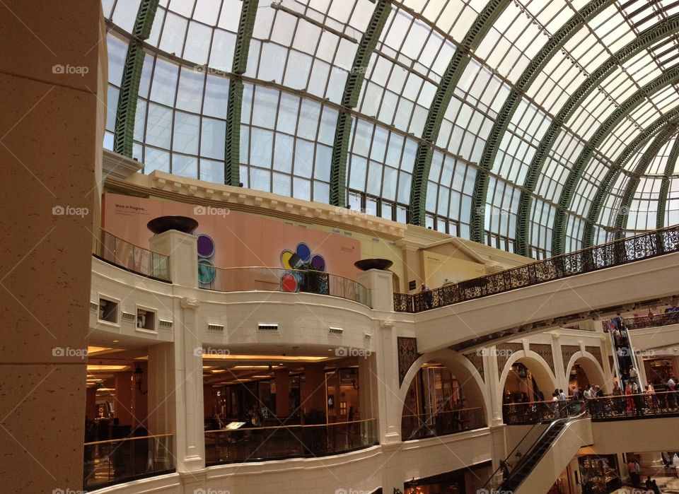Architecture, Ceiling, Glass Items, Indoors, Mall