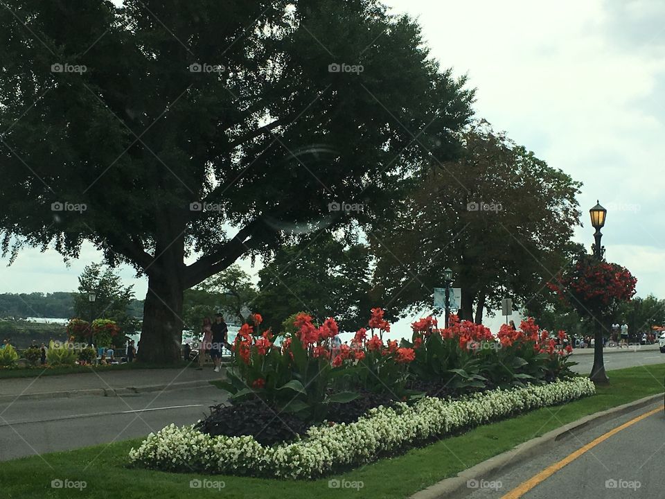Niagara Falls walkway - Canadian side 