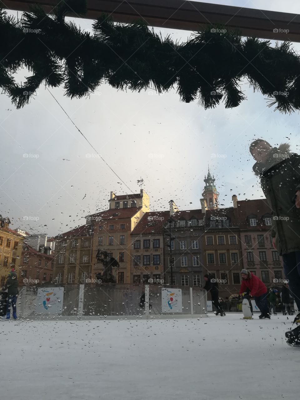 Urban ice skating