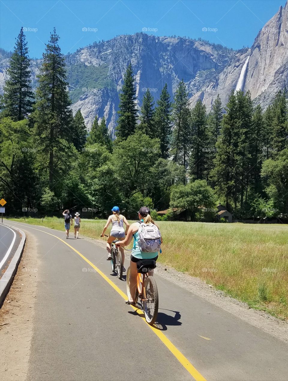 Summer biking in the mountains