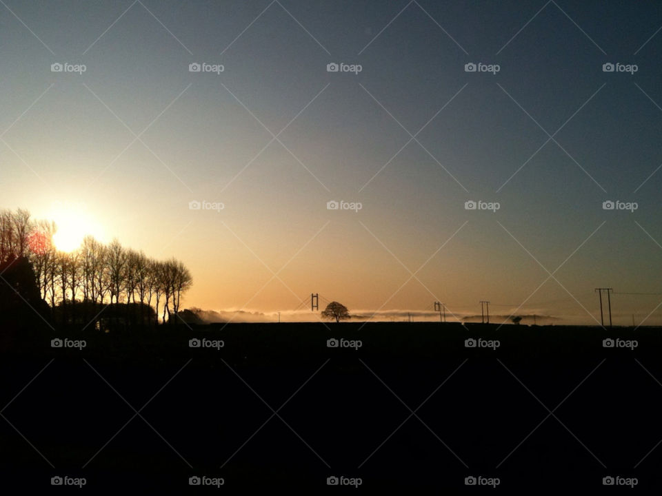 sky morning sunrise bridge by mattharrisonnn
