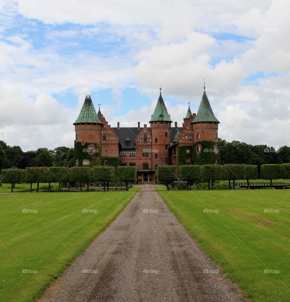Trolleholm castle in skane, sweden