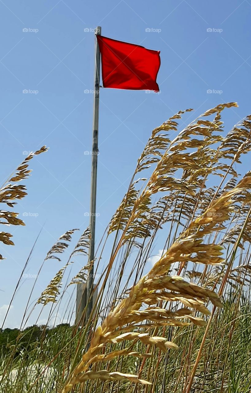 we are already under red flag warning at our local beaches