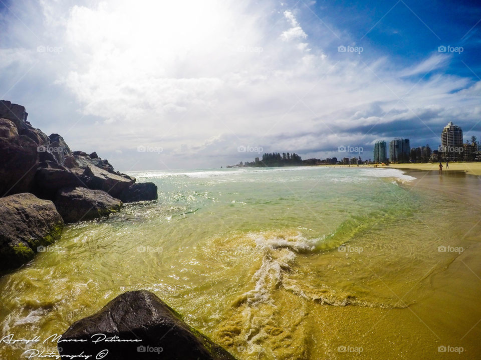 Coolangatta Beach Gold Coast Queensland using GoPro