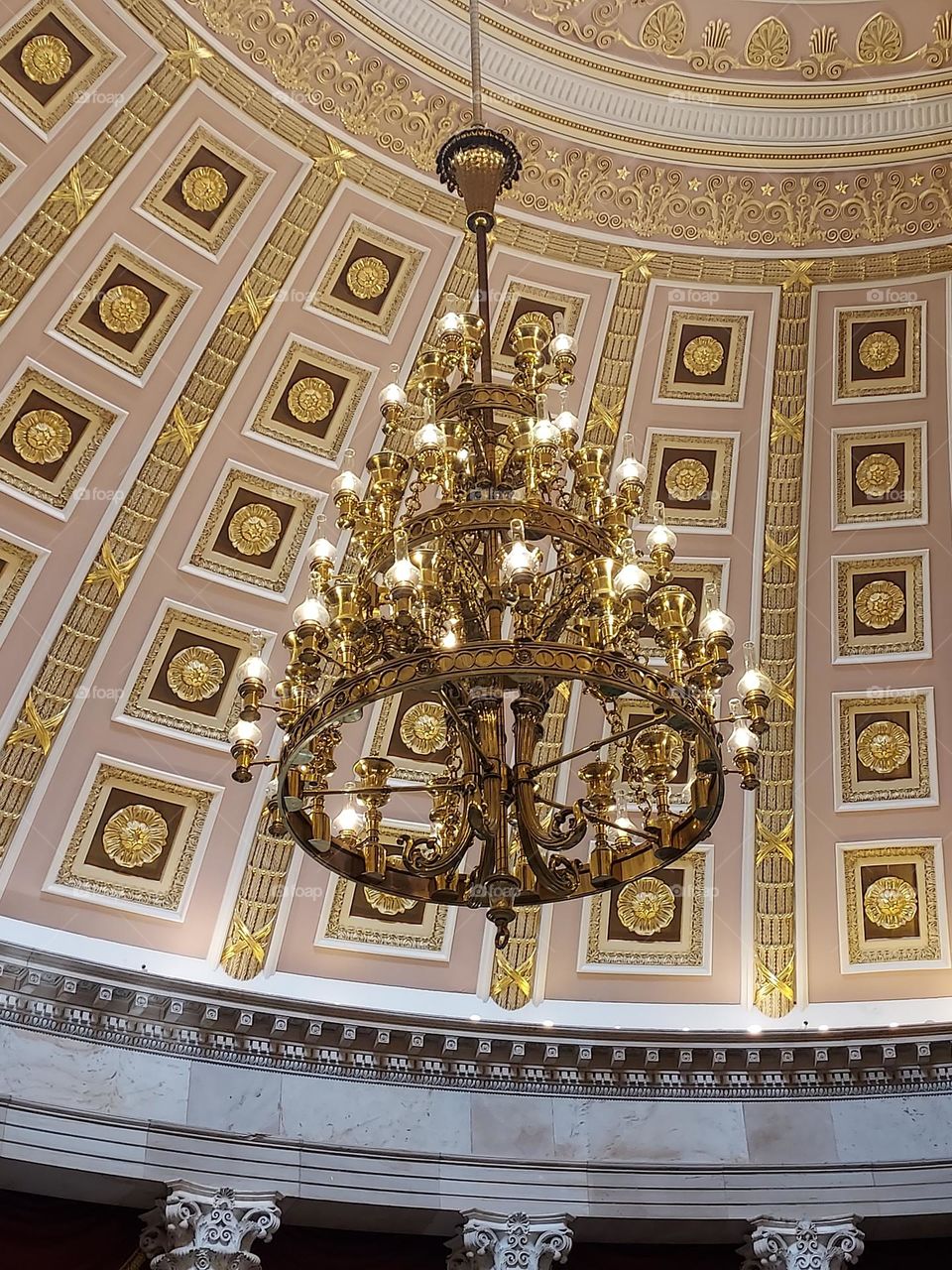 Chandelier in Capitol Building Washington DC