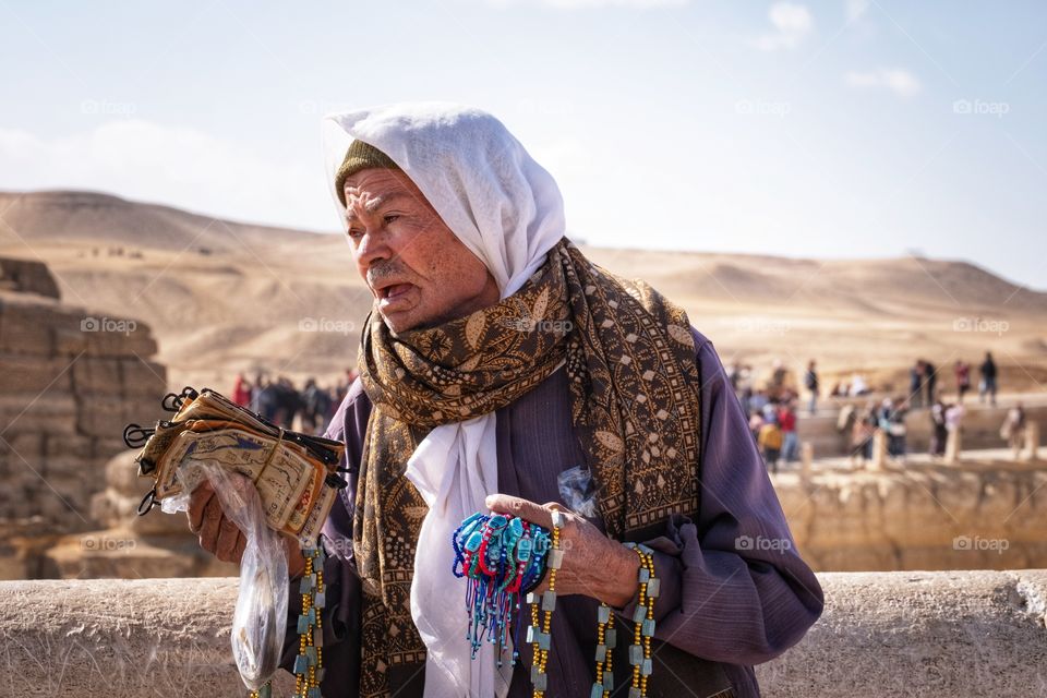 Local life style at The great Pyramid Giza