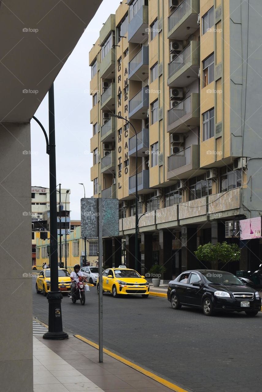 Hotel building in the city of ecuador