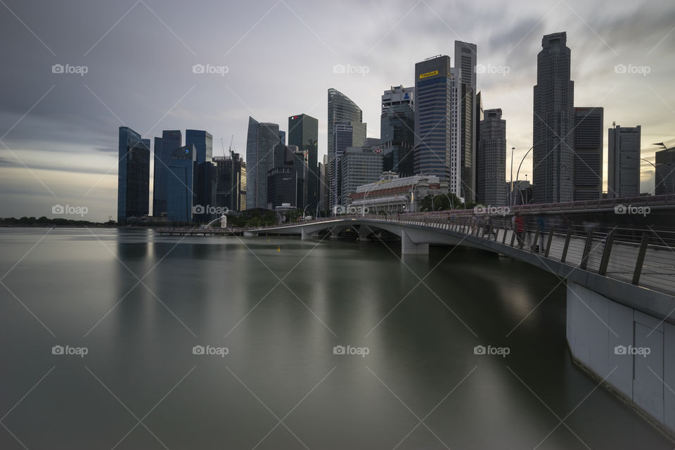 jubilee bridge in Singapore.