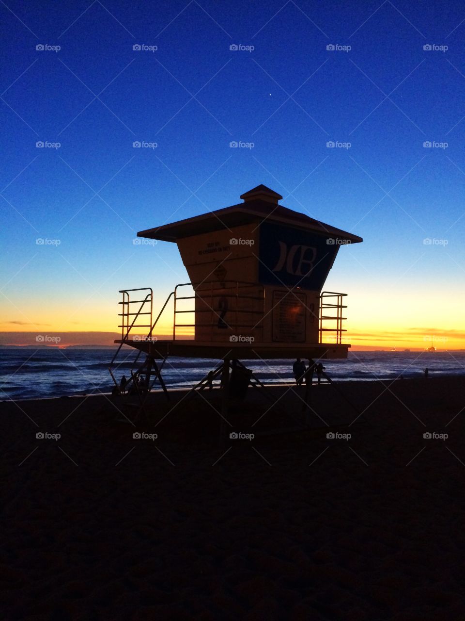 Sunsetting. Warm Winter Sunset