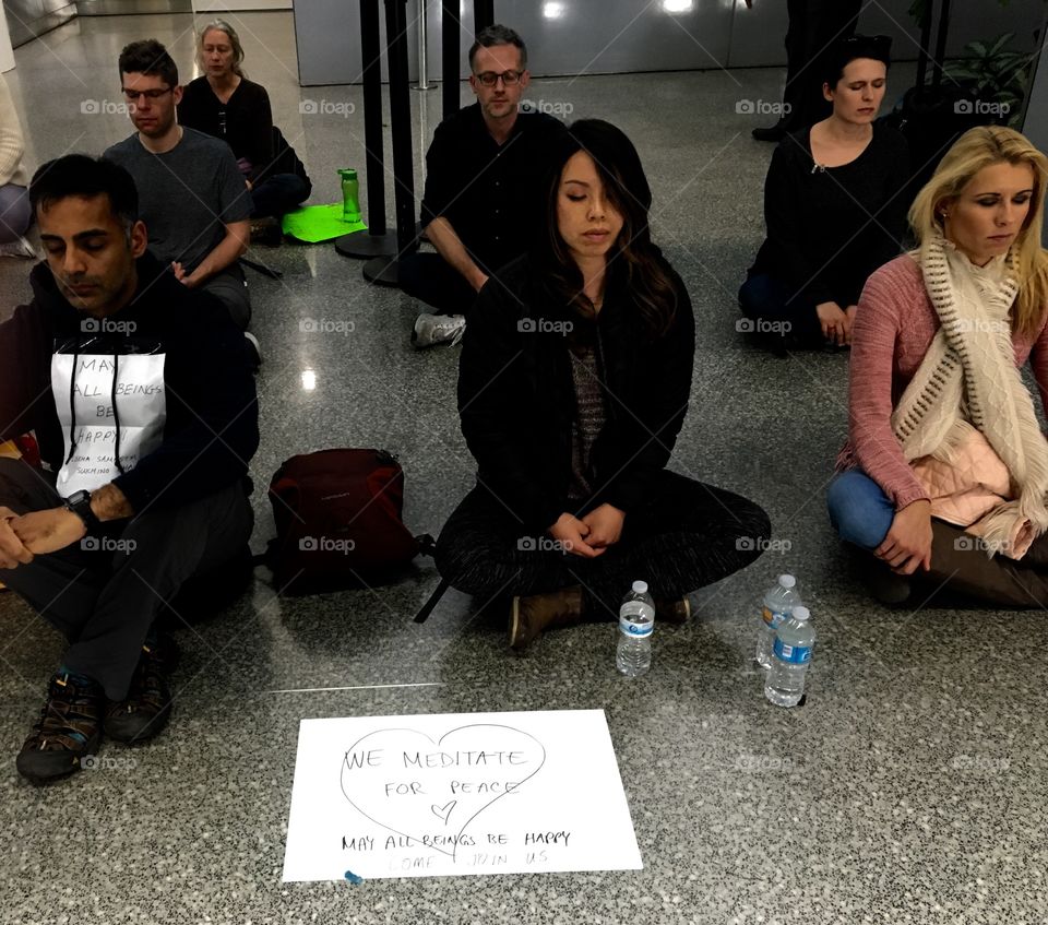 Mediating for peace in protest at the SFO airport 