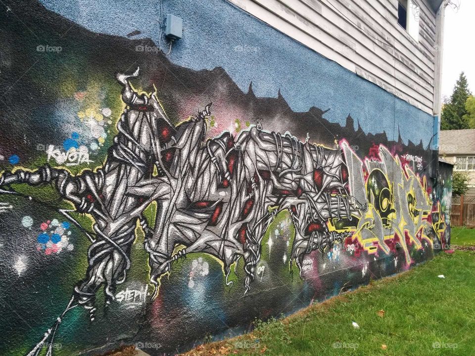 Graffiti, Vandalism, Painting, Art, Spray