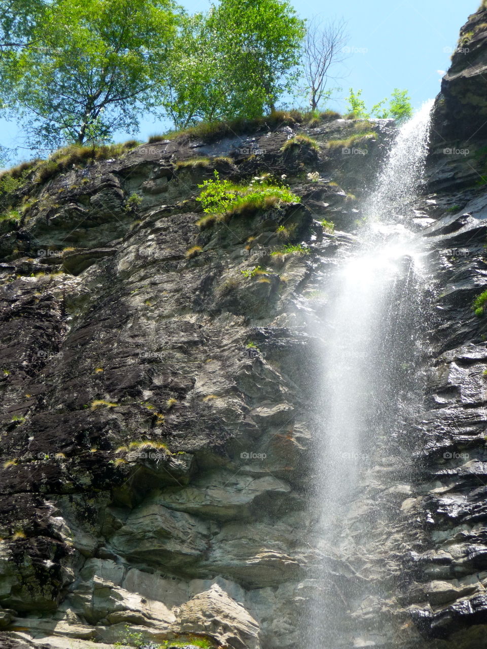 Waterfall in Switzerland