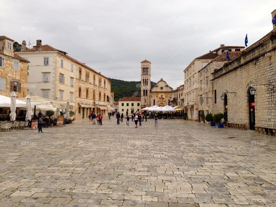 Town Square, Hvar, Croatia