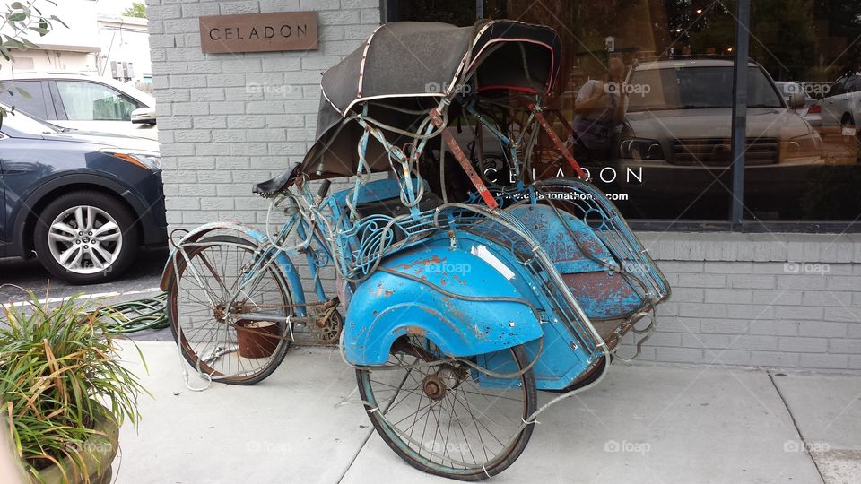 Old Buggy. Saw this outside a vintage shop in Mount Pleasant, SC.