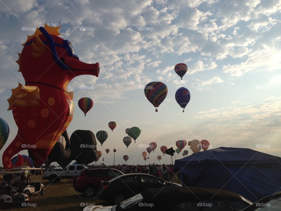 Balloon, People, Hot Air Balloon, Sky, Vehicle