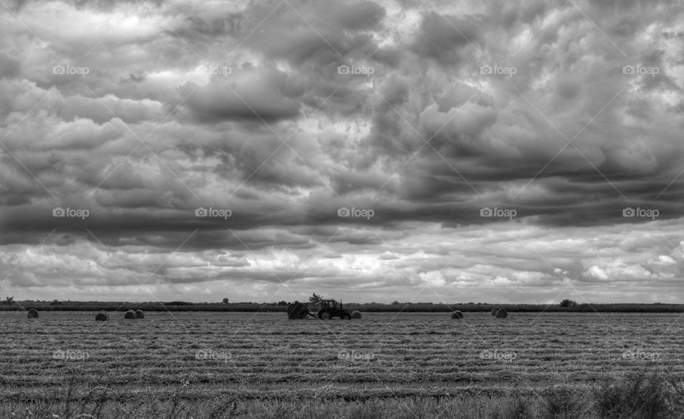 Landscape, Storm, Water, Monochrome, No Person
