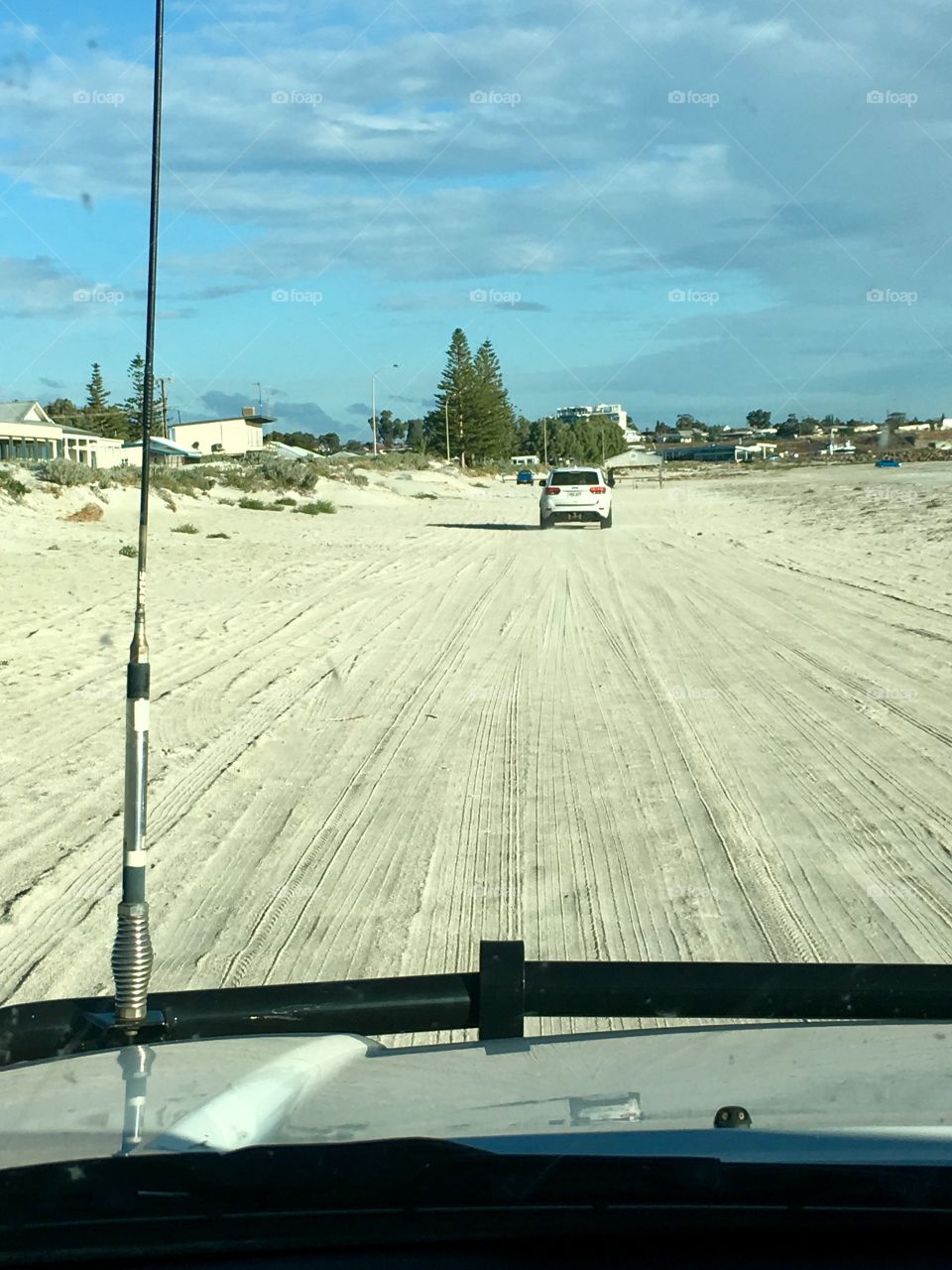 4WD four wheel driving on the beach south Australia 