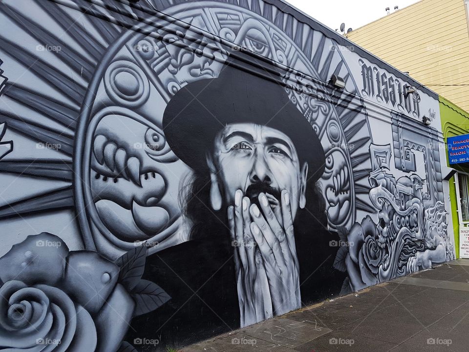 San Francisco wall mural