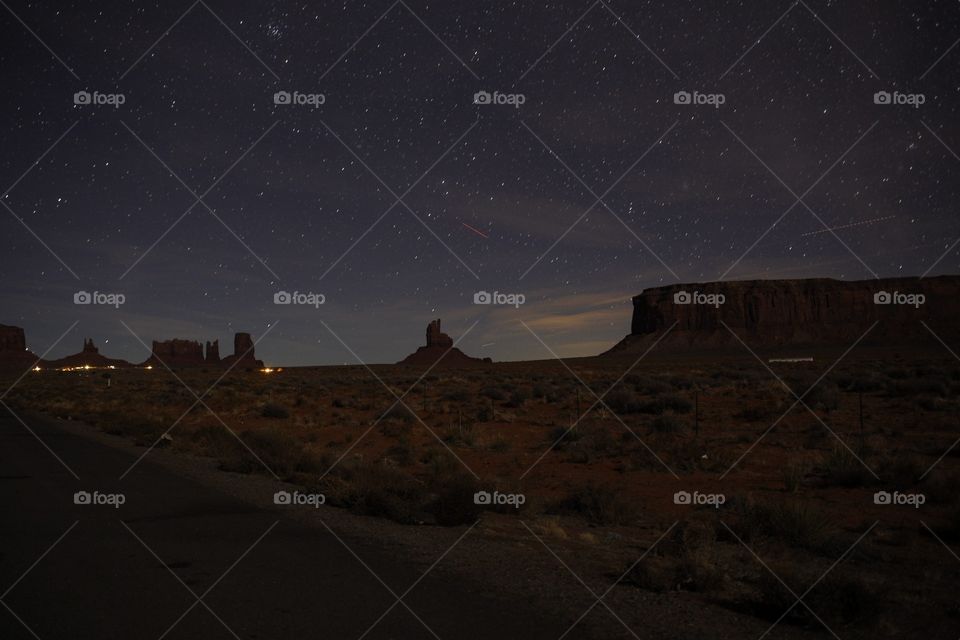 monument valley night