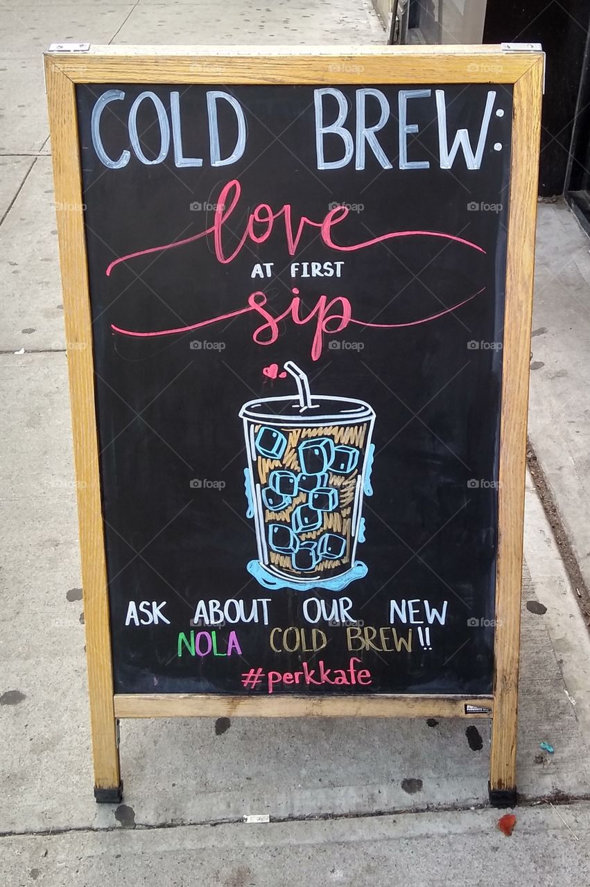 Cold Brew Sign