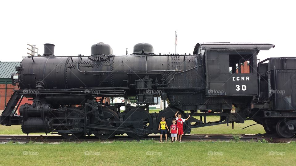 giant train. the train museum in olewein, ia