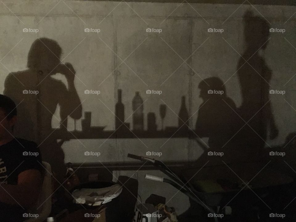 Shadow of drinking