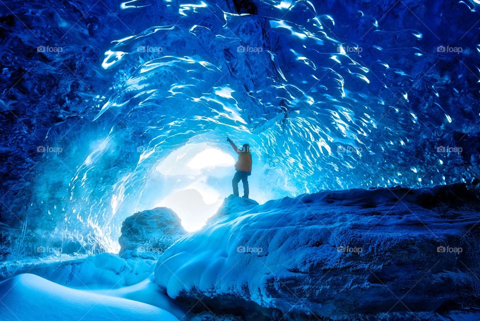 Ice cave
Ice cave in glaciers 
Iceland
Travel
