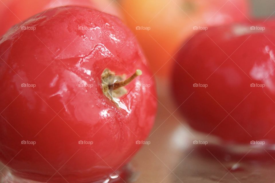 Acerola, typical fruit of Brazil