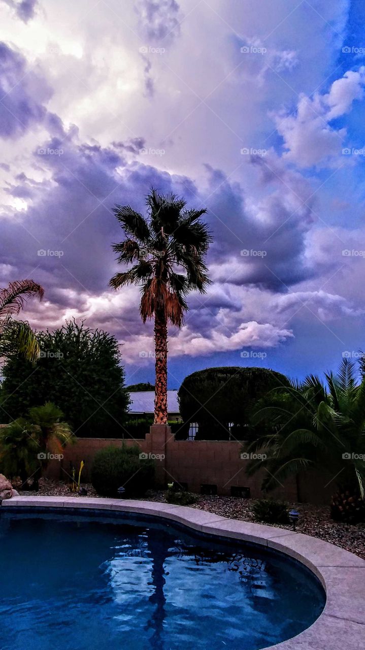 Monsoon storm in Arizona