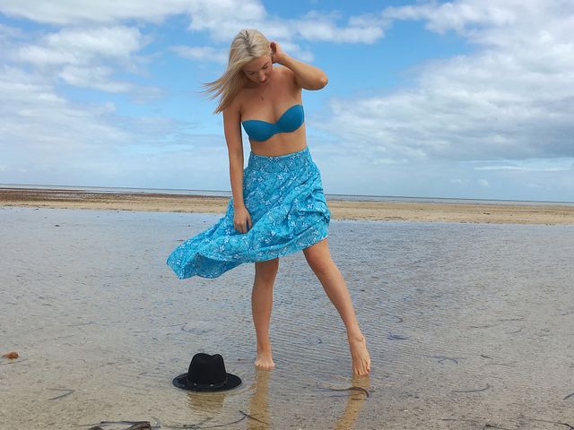 Beach pose