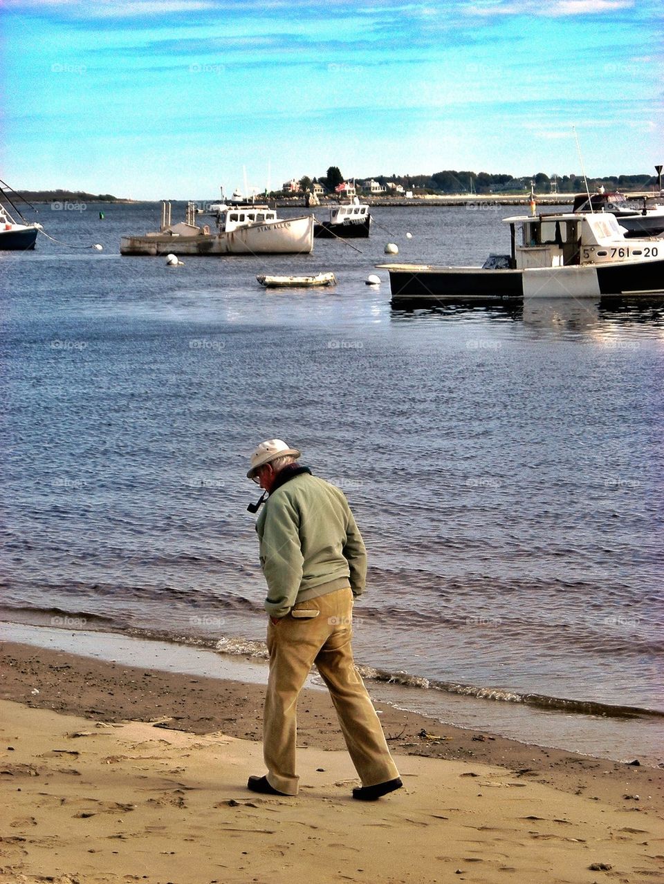 Man with his pipe