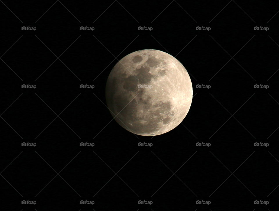 Full moon penumbral lunar eclipse 