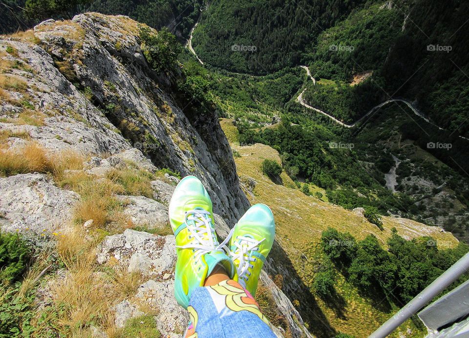 From above, Mountain landscape