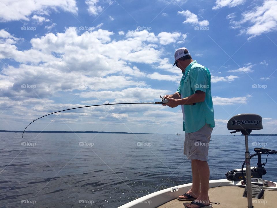 Man caught one from his fishing boat 