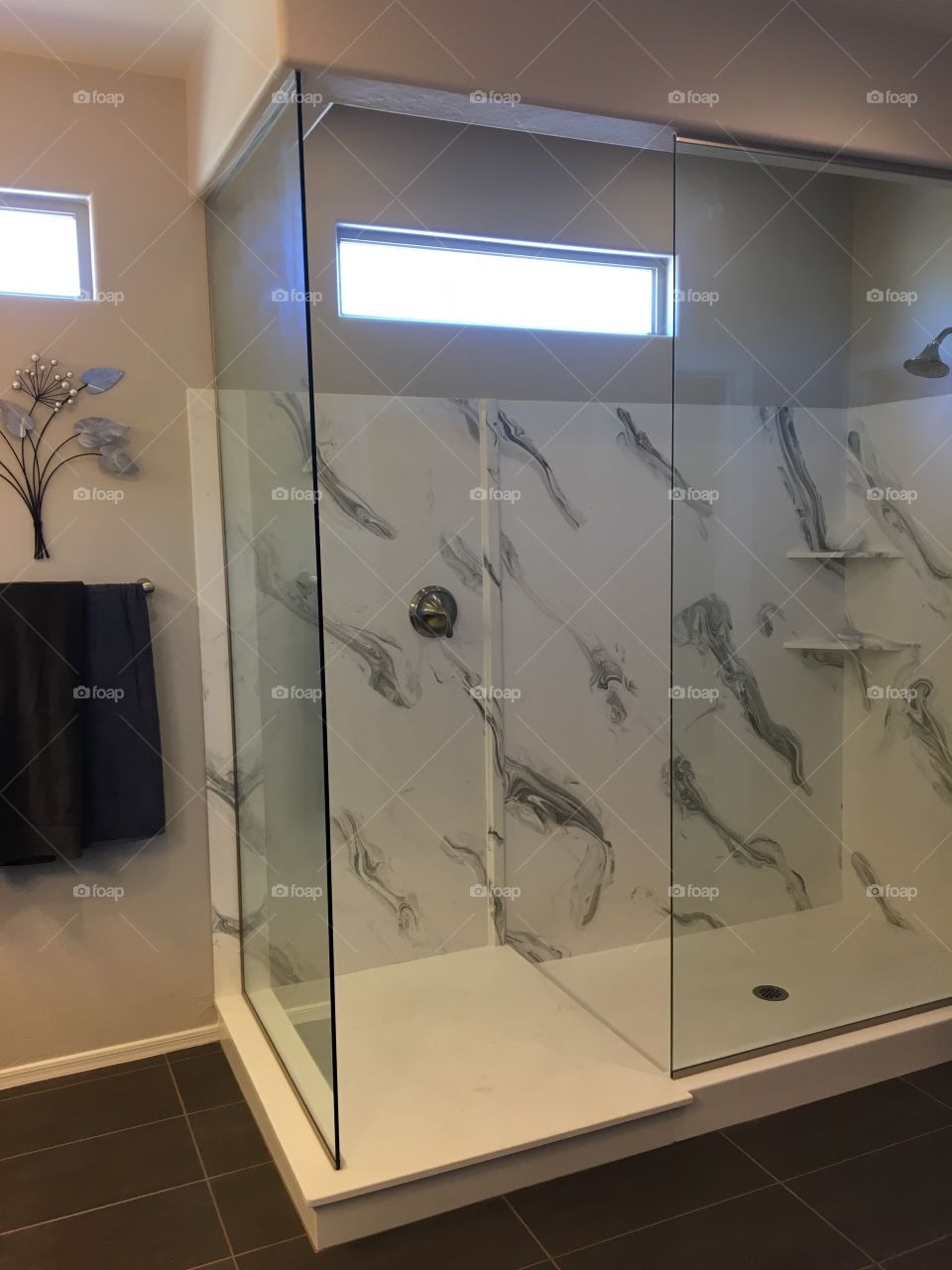 Clean shower glass