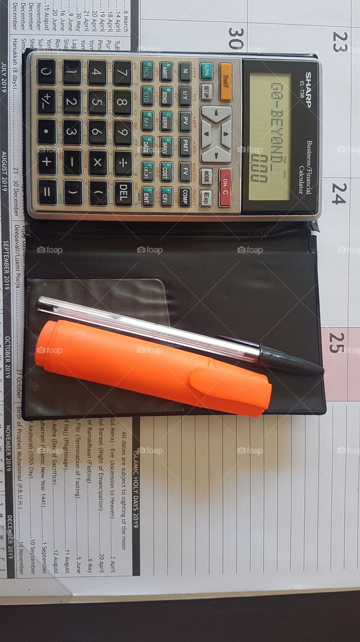 calculator with inspirational message