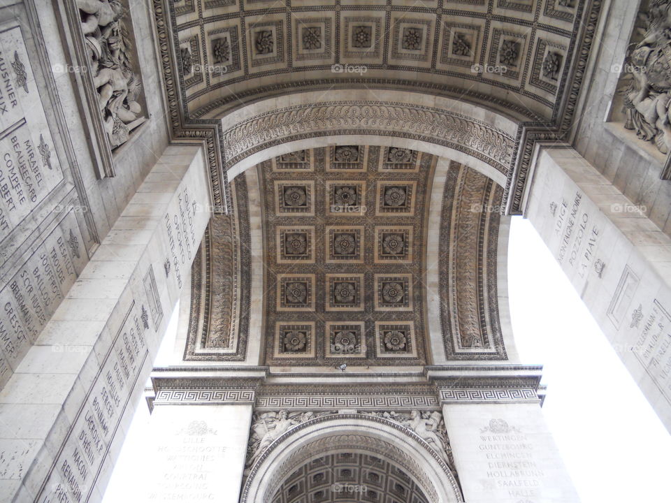 Under the Arch of triumph