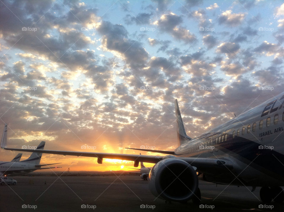 sunset airport sunrise boeing by mosh84