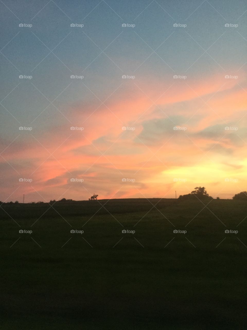 NW Missouri sunset 