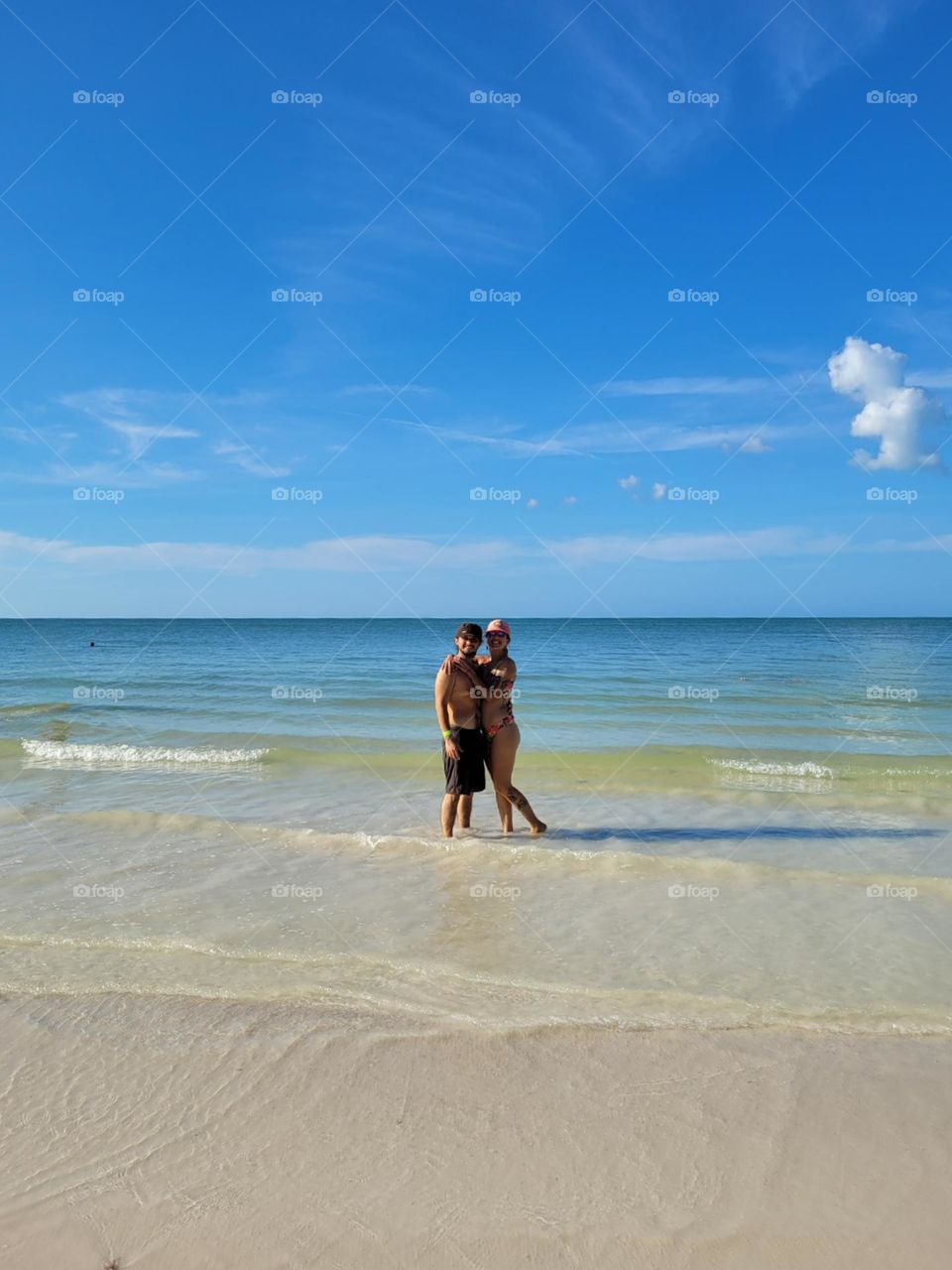 pareja en la playa