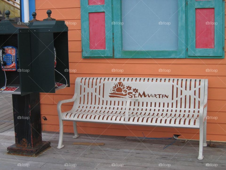 Bench at St. Maarten