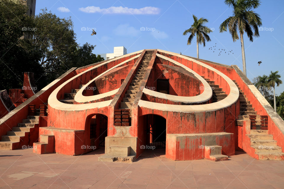 Jantar Mantar architectural astronomy observatory / instrument, New Delhi, India