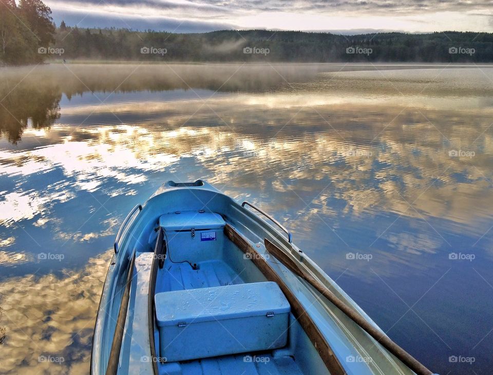 Golden reflection.