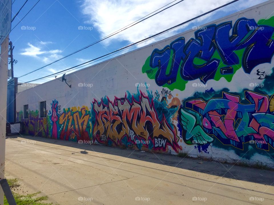 Graffiti, Urban, Street, Color, City